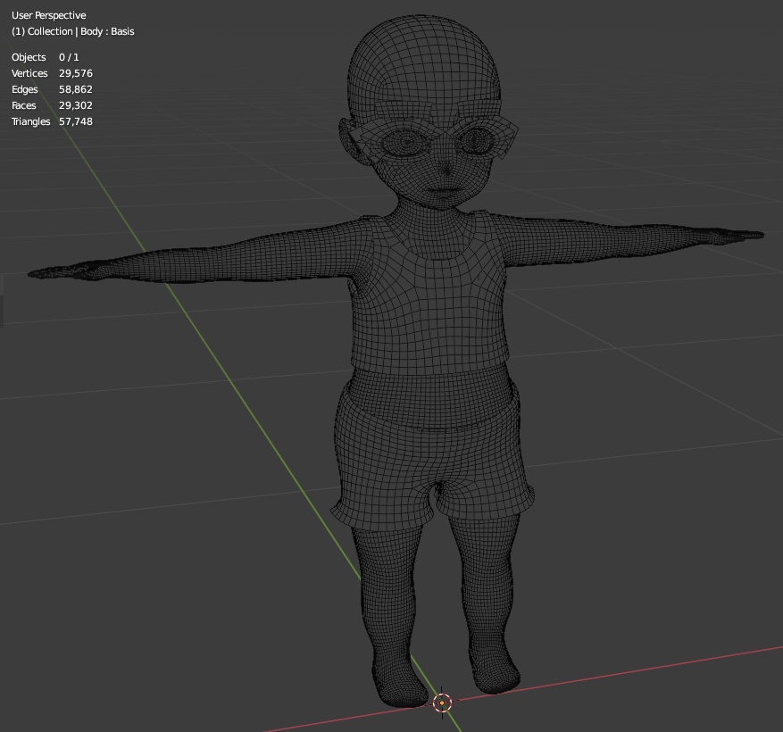 Chibi base - FREE - 4 Skin tones - Read TOS