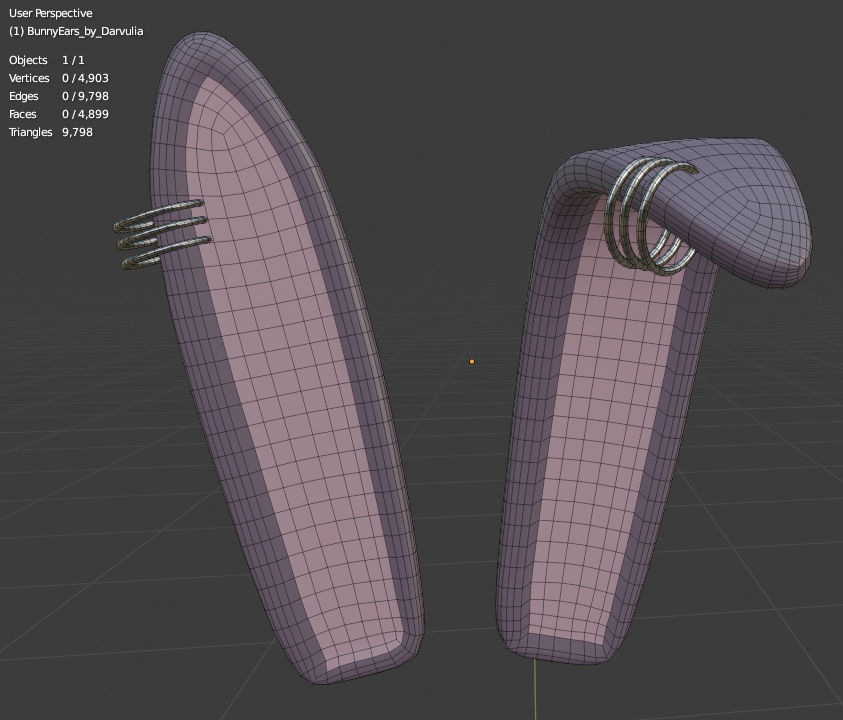 Easter Bunny Ears - FBX - Commercial use - *2022* FREE