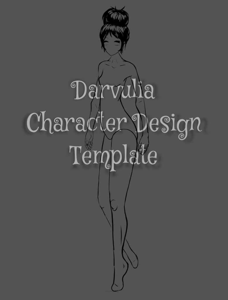 Character design free template - Darvulia Creations - 2022 - FREE
