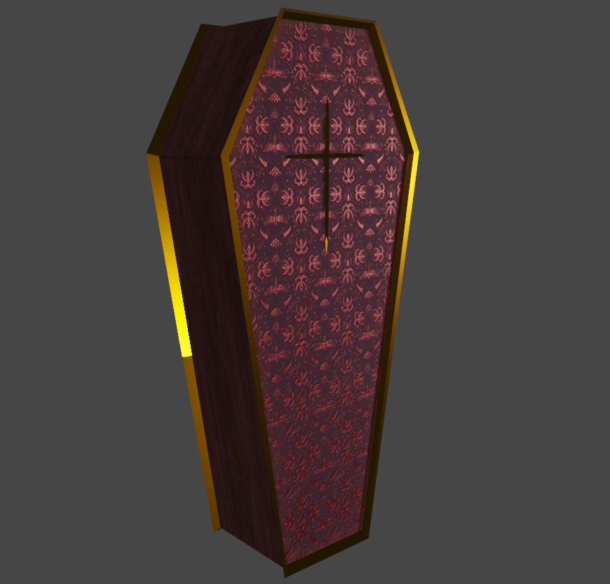 Free Halloween Coffin - OBJ + textures