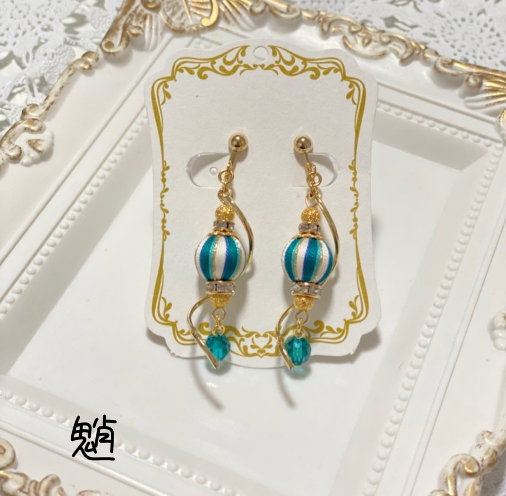 原神モチーフ巻き玉 ピアス・イヤリング