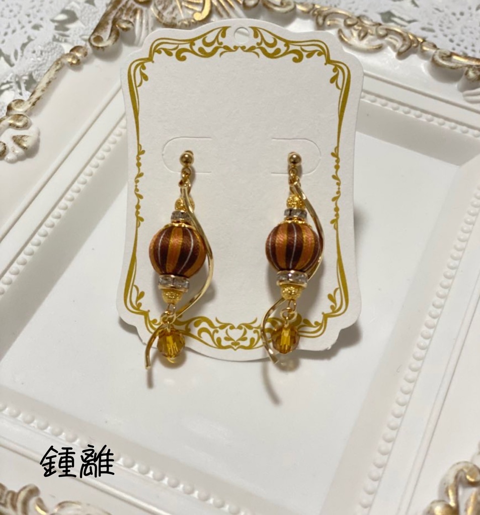 原神モチーフ巻き玉 ピアス・イヤリング