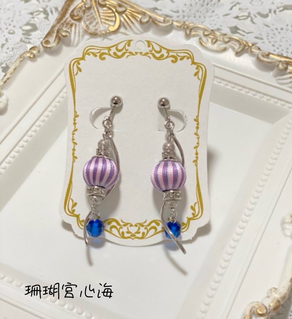 原神モチーフ巻き玉 ピアス・イヤリング