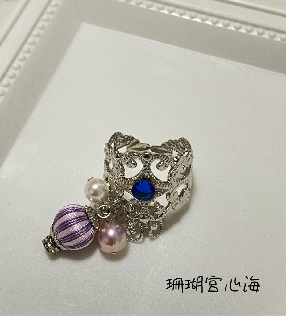 原神モチーフ巻き玉 指輪(万葉、胡桃、エウルア、タルタリヤ、心海)