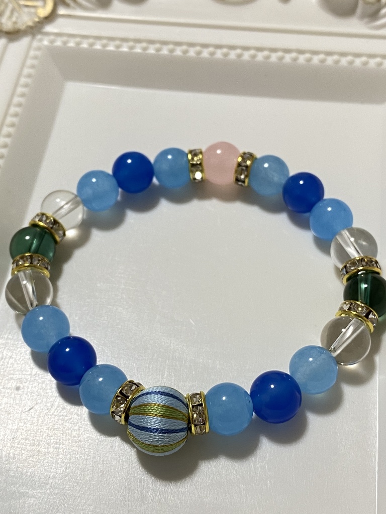 K察組 モチーフ巻き玉 ブレスレット