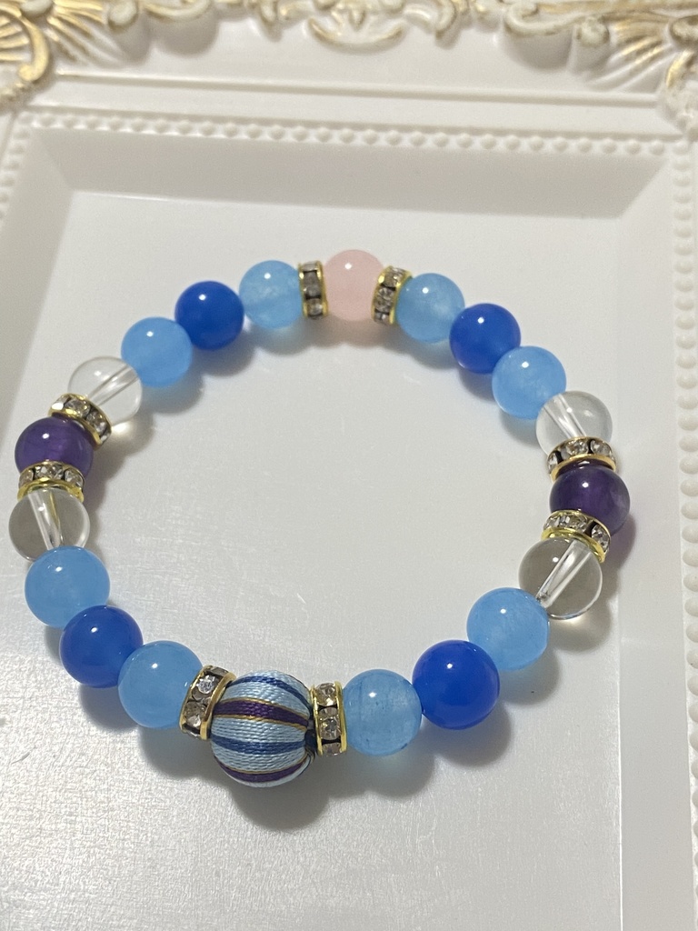 K察組 モチーフ巻き玉 ブレスレット