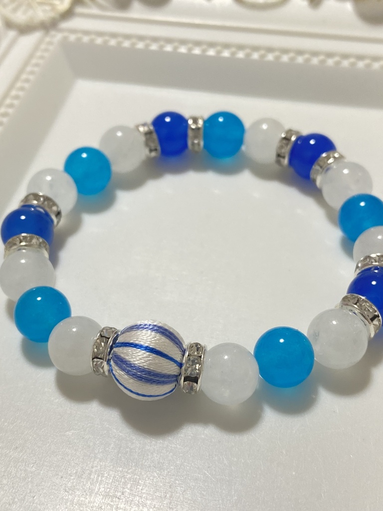 ブルーロック展 モチーフ巻き玉ブレスレット