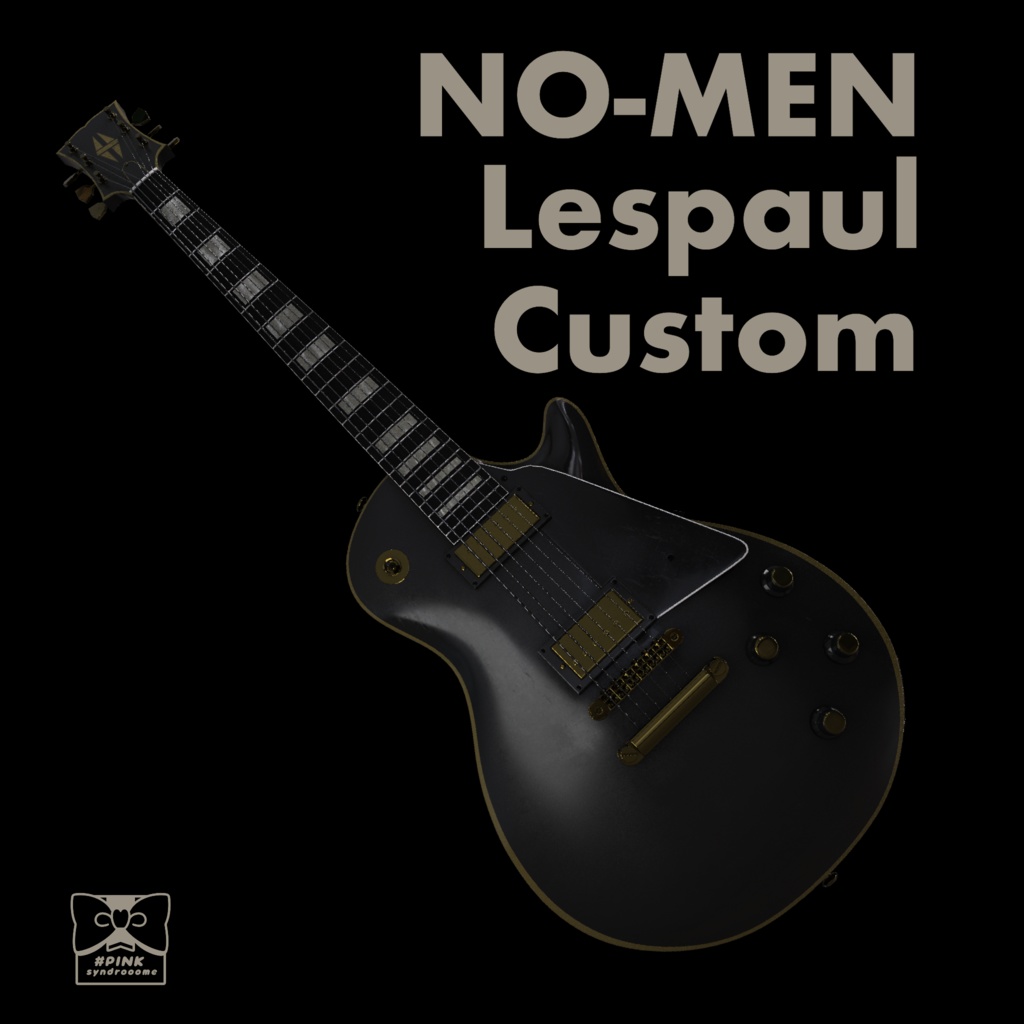 NO-MEN Les Paul Custom エレキギター 3D model FBX