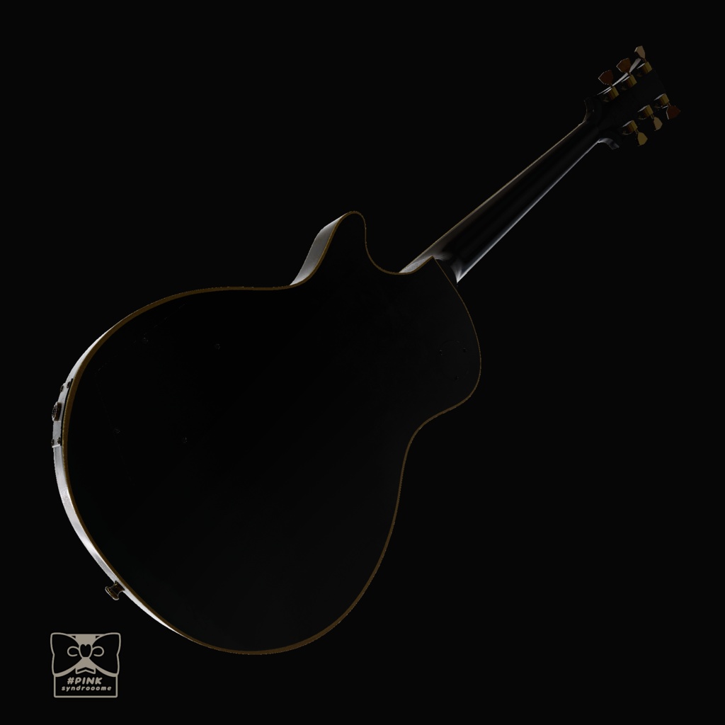 NO-MEN Les Paul Custom エレキギター 3D model FBX