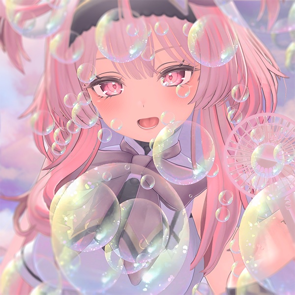 回る♡泡が出る♡Handy Fan♡