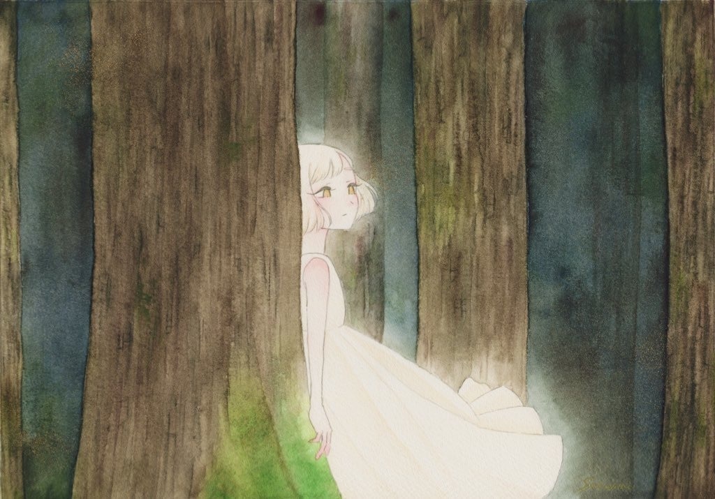 樹海【額付き原画】