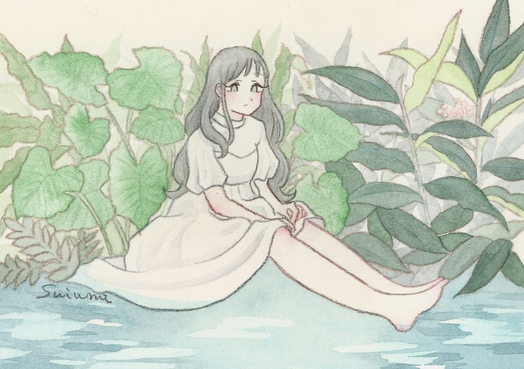 【額装原画】魂を置いてきたの【在庫ありお問い合わせください】