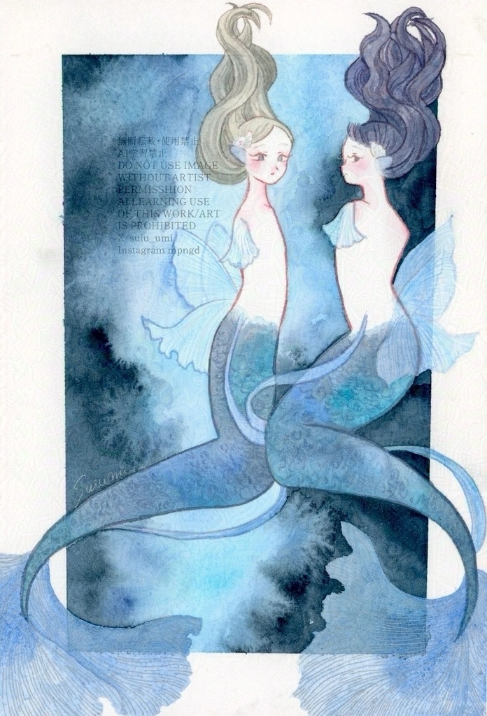 【原画作品】揃いの髪飾り