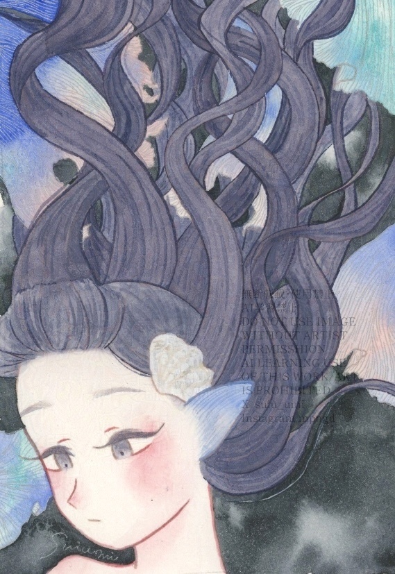 【額装原画】群れ