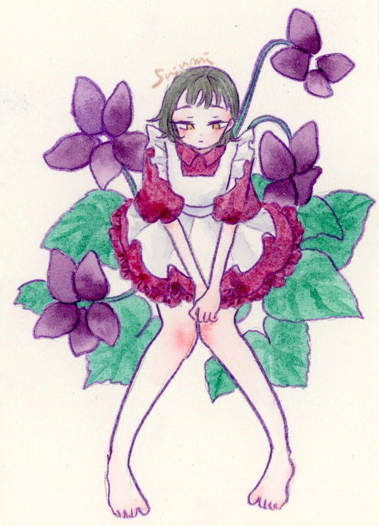 【フレームレス原画】スミレ