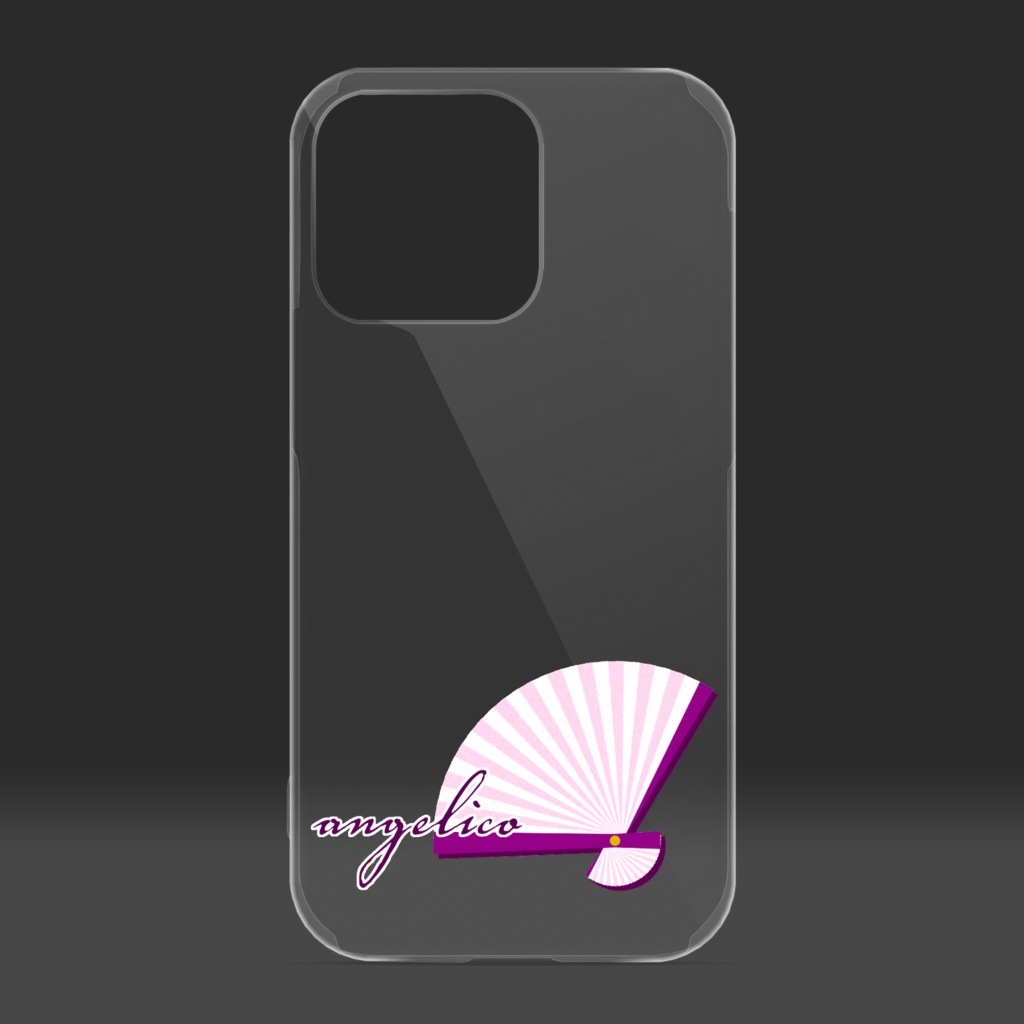 クリアiPhoneケース(扇)