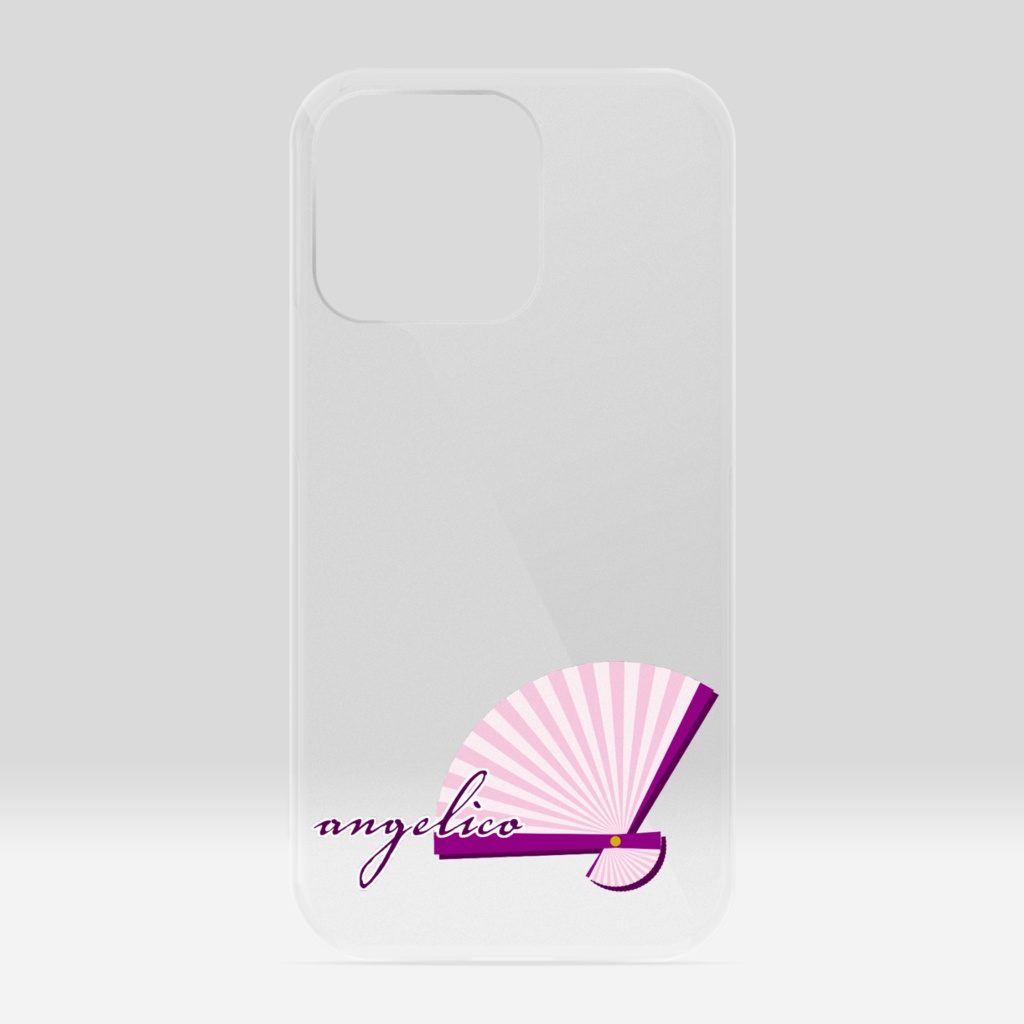 クリアiPhoneケース(扇)