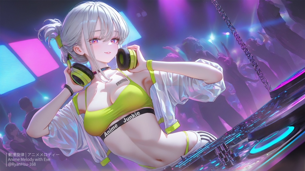 🚀《Eve 🎧 DJ Sugar Charm！魅力的旋律 🌟》ライブ壁紙 | YouTube チャンネルオリジナルキャラクター