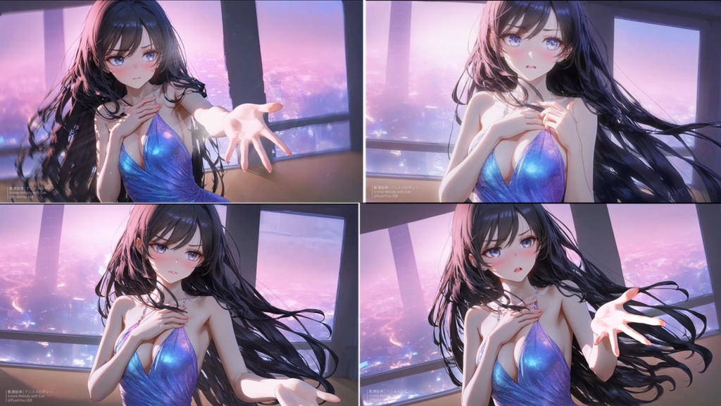 🚀《Rin 💎 エレガントナイト!Elegant Night 🌙》ライブ壁紙 | YouTube チャンネルオリジナルキャラクター