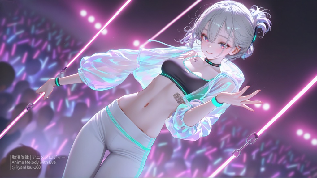 🚀《Eve 💃 Shine on Stage!舞台の女神 🌟》ライブ壁紙 | YouTube チャンネルオリジナルキャラクター