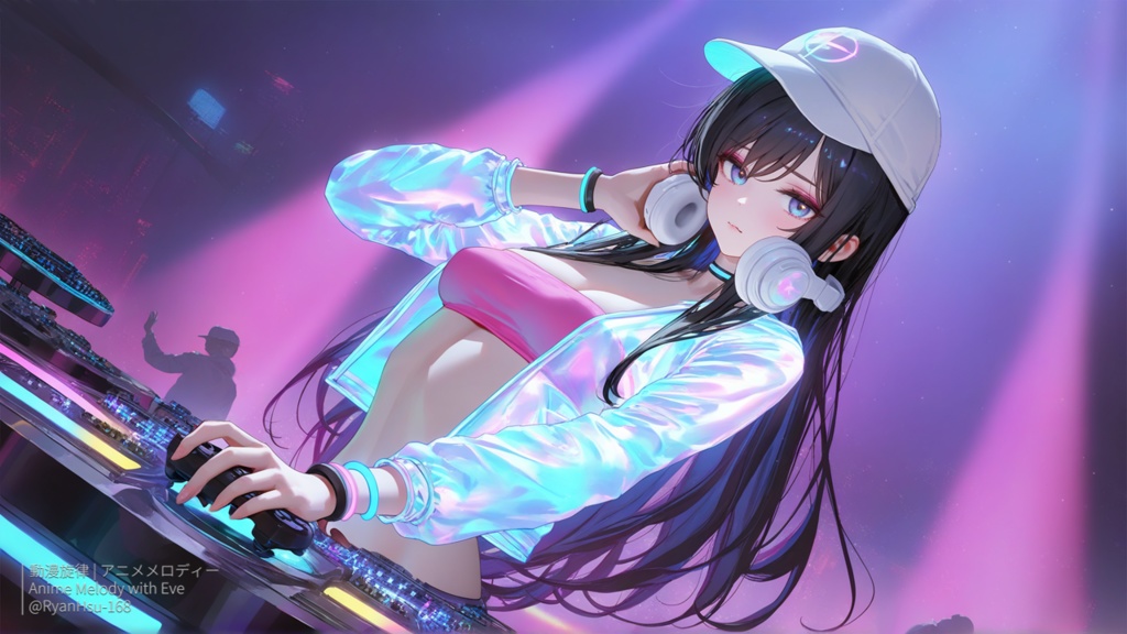 🚀《Rin 🎧 DJ初体験!First DJ Experience 🌟》ライブ壁紙 | YouTube チャンネルオリジナルキャラクター