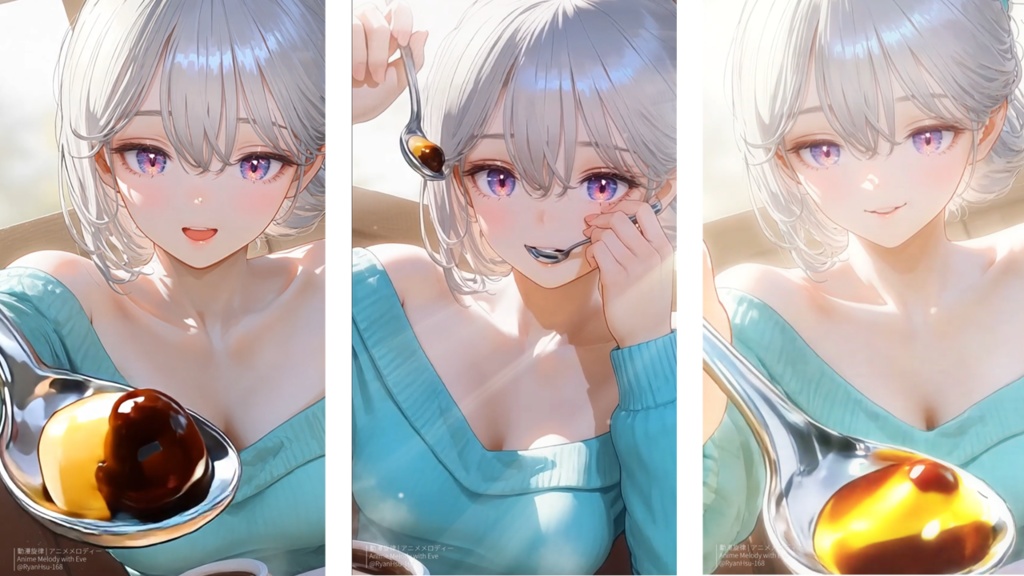 🚀《Eve 🍮 Sweet Moment!愛情の餌やり 🌟》ライブ壁紙 | YouTube チャンネルオリジナルキャラクター