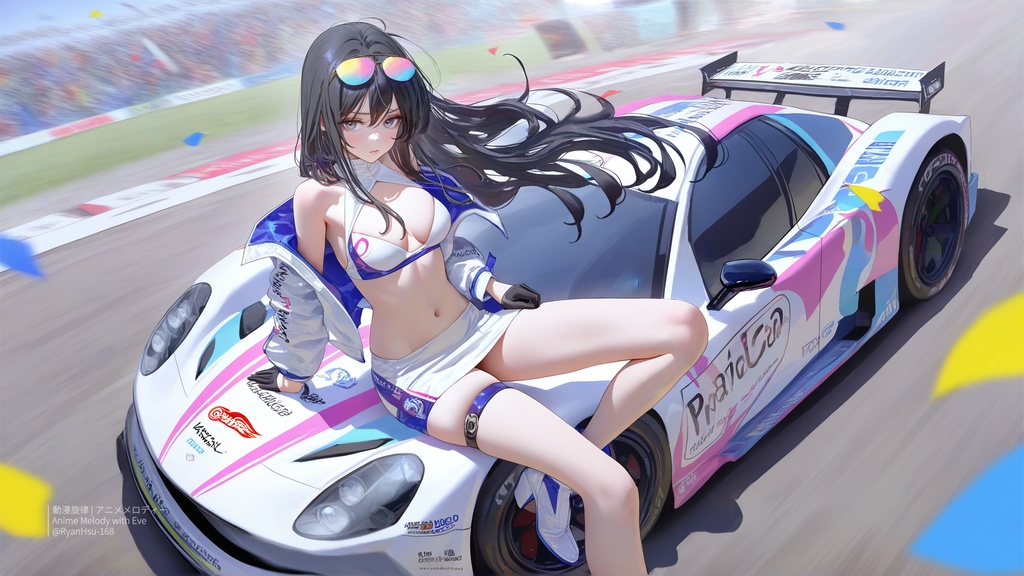 🚀《Rin 🏁 Speed Queen!レーシングの女王 🌟》ライブ壁紙 | YouTube チャンネルオリジナルキャラクター