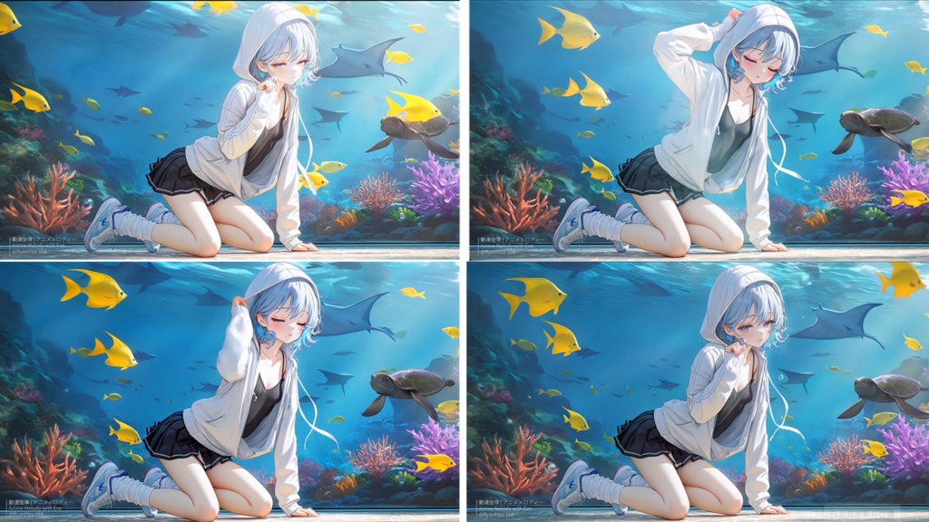 🚀《Mio 🐠 ねむねむアクアリウム!夢幻の海 🌊》ライブ壁紙 | YouTube チャンネルオリジナルキャラクター