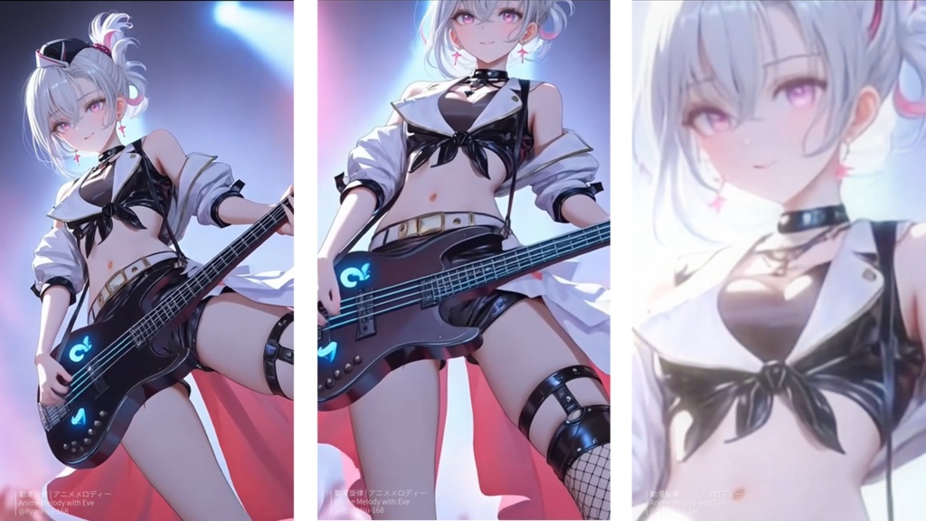 🚀《Eve 🎸 きえないほし – Glitchy Love & Bass Desire 💥》ライブ壁紙 | YouTube チャンネルオリジナルキャラクター