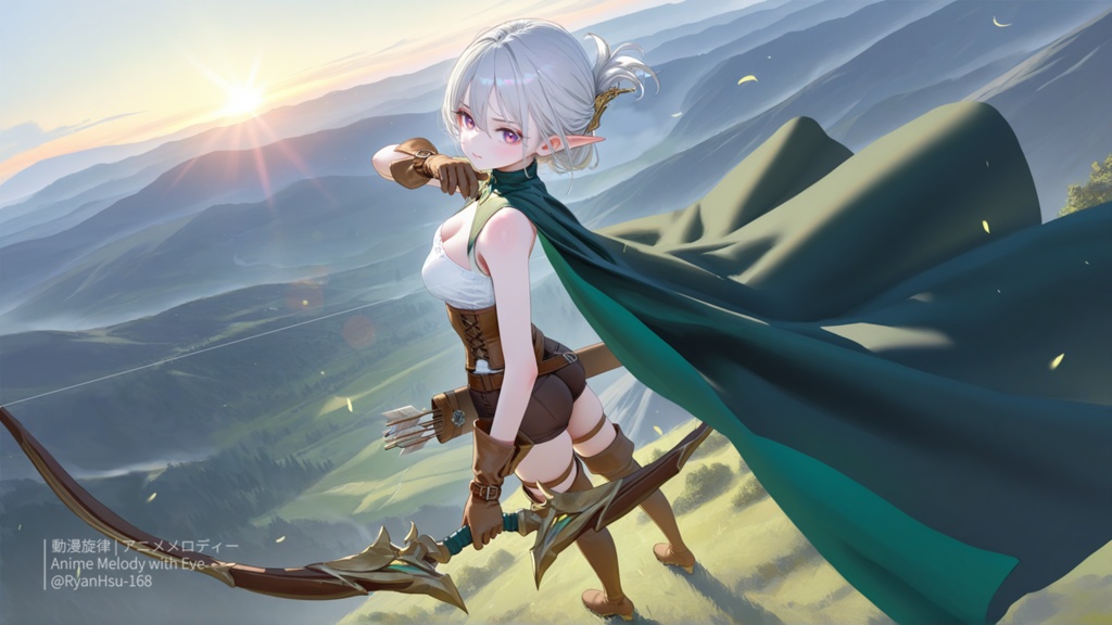 🚀《Eve 🏹 異世界エルフの冒険譚 – Epic Fantasy Arrow Quest ✨》ライブ壁紙 | YouTube チャンネルオリジナルキャラクター