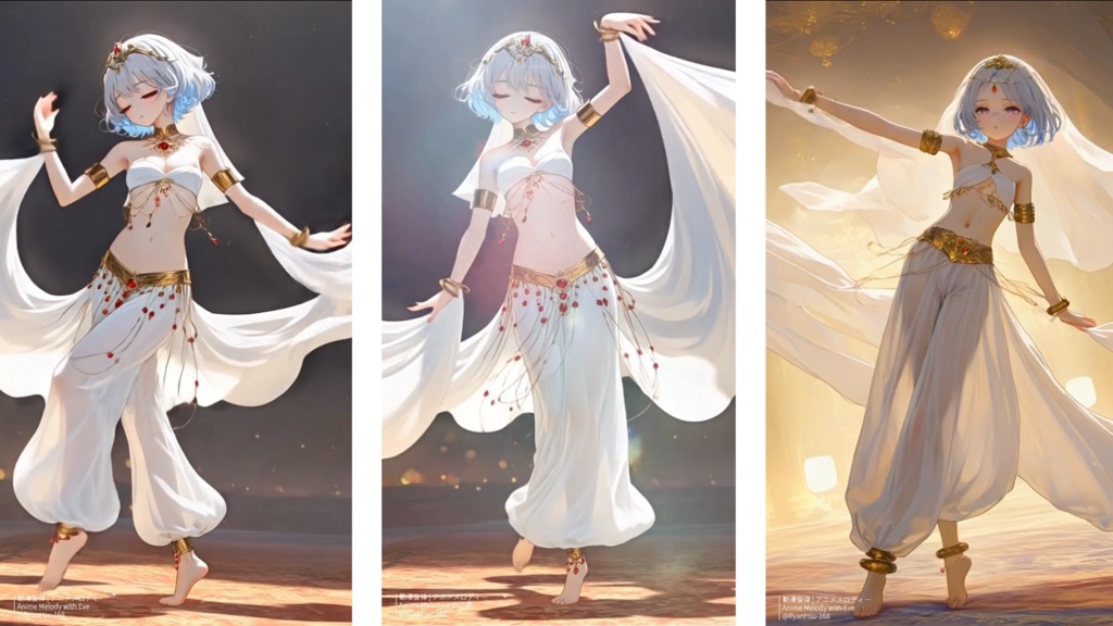 🚀《Mio 💃 Kawaii Belly Dance – 異国幻想 × 舞姫リズム ✨》ライブ壁紙 | YouTube チャンネルオリジナルキャラクター