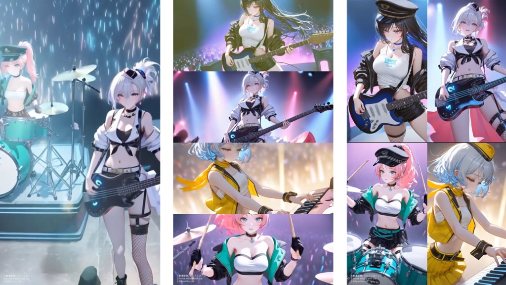 🚀《Eve 🎸 Girls Band 初共演LIVE – 2.5H × 青春情緒精選 🔥 Anime OP × Emotional Rock》ライブ壁紙 | YouTube チャンネルオリジナルキャラクター