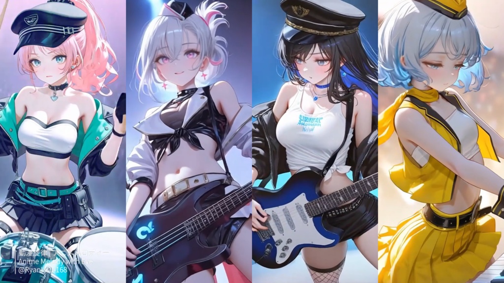 🚀《Eve 🎸 Girls Band 初共演LIVE – 2.5H × 青春情緒精選 🔥 Anime OP × Emotional Rock》ライブ壁紙 | YouTube チャンネルオリジナルキャラクター