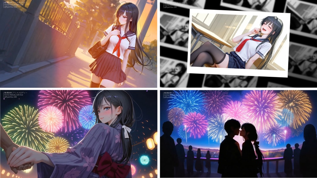 🚀《Rin 🎇 青春戀曲の喜怒哀樂 – 夏と戀の思い出》ライブ壁紙 | YouTube チャンネルオリジナルキャラクター