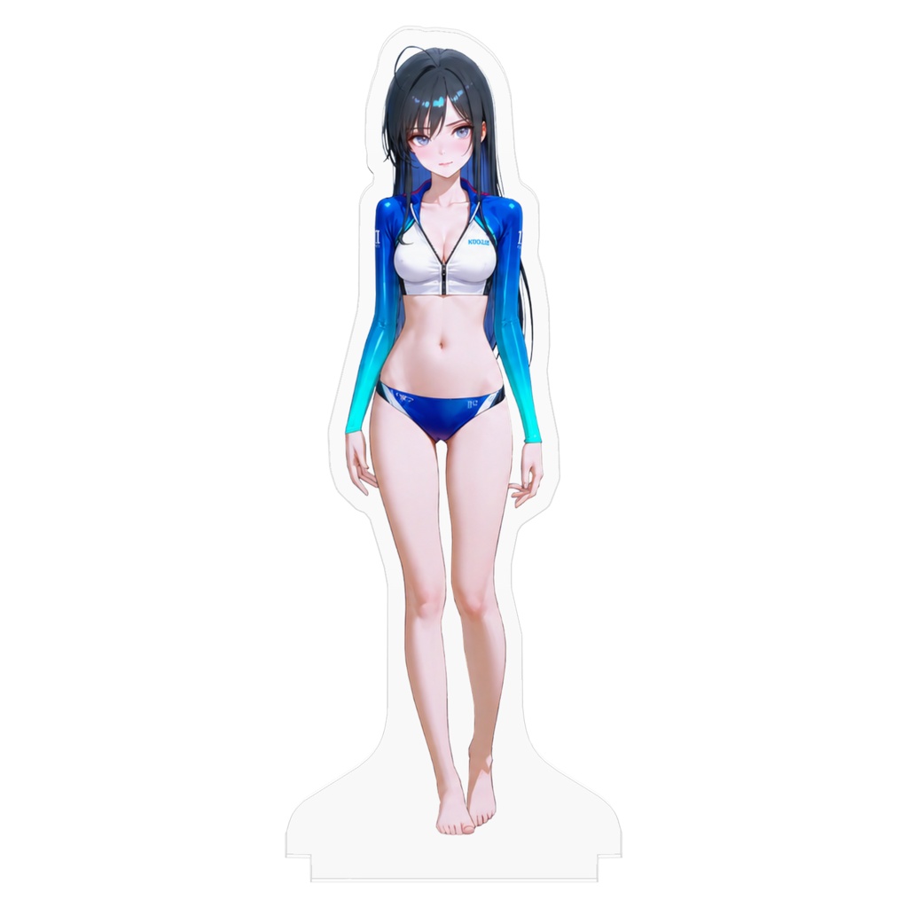 【Rin】Summer Wave 水着ver. アクリルスタンド・フィギュア (100×100mm) | Anime Melody with Eve