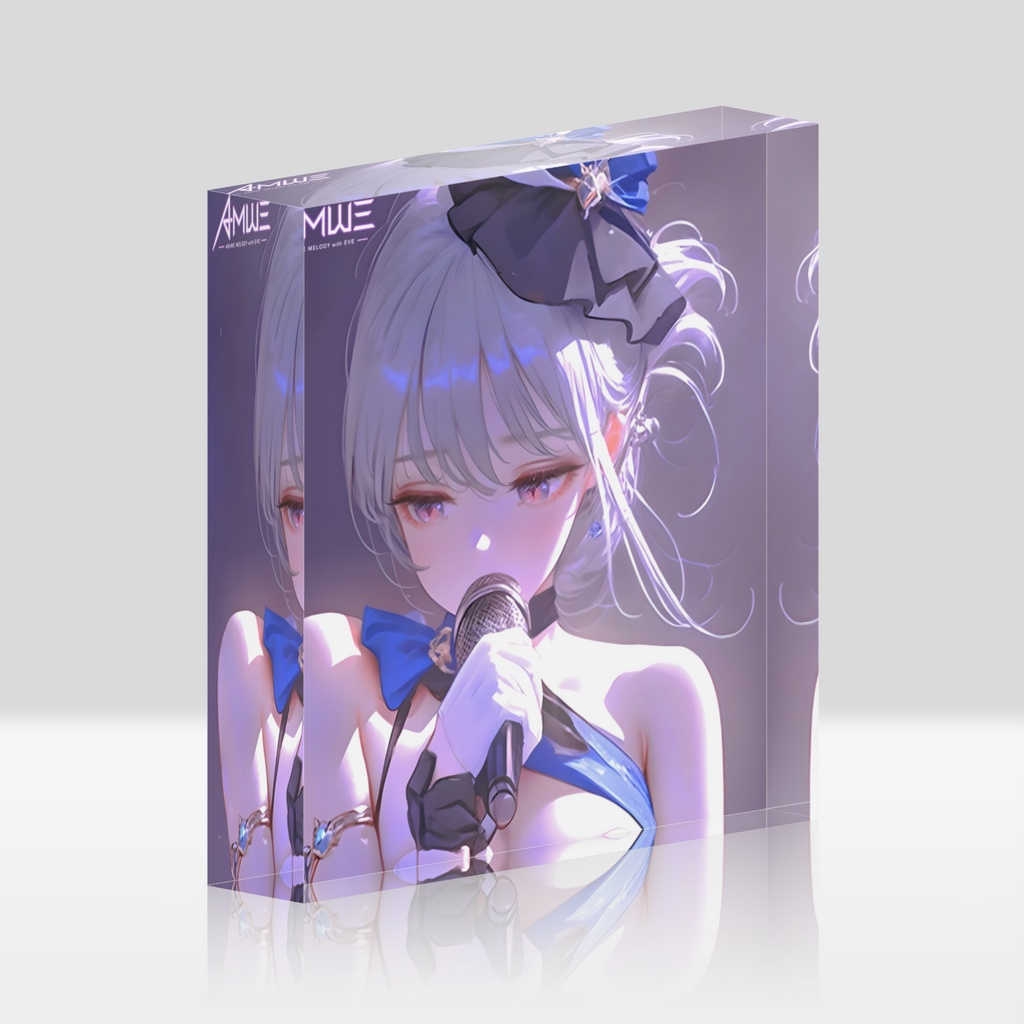【AMWE】Eve 公式アクリルブロック「Idol Eve・Main Visual」 (100×100mm) | Anime Melody with Eve