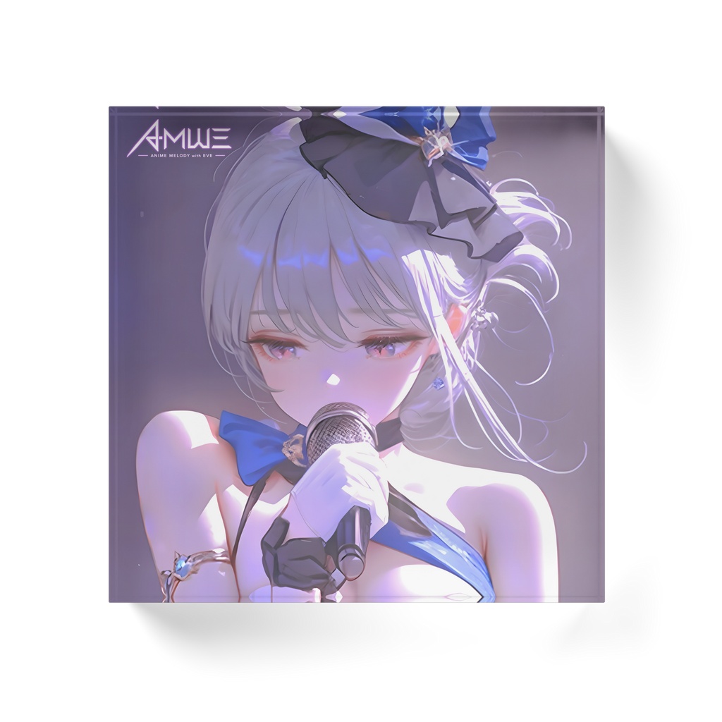【AMWE】Eve 公式アクリルブロック「Idol Eve・Main Visual」 (100×100mm) | Anime Melody with Eve