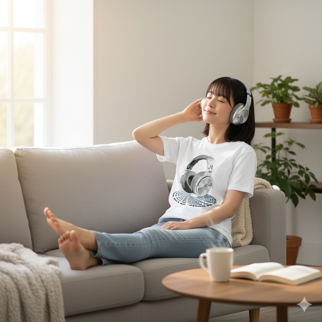 ヘッドフォン Tシャツ