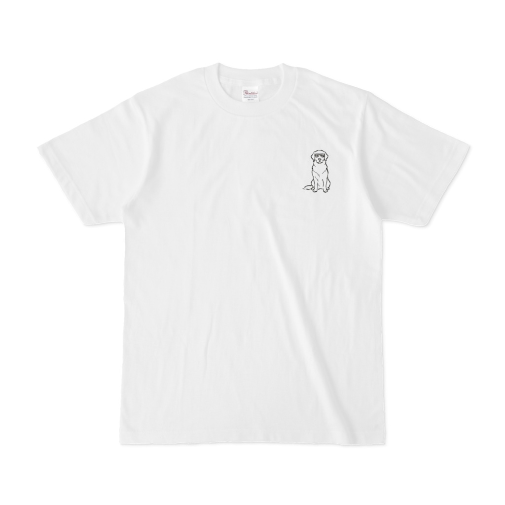 犬Tシャツ（ゴールデンレトリーバー+サングラス）