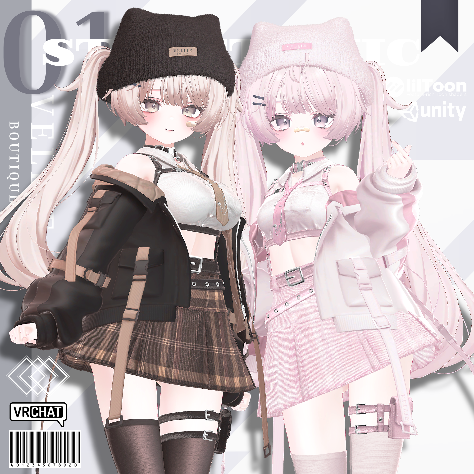 🟥SALE🟥✨【VRC 衣装】VELLIE STREET CHIC✨