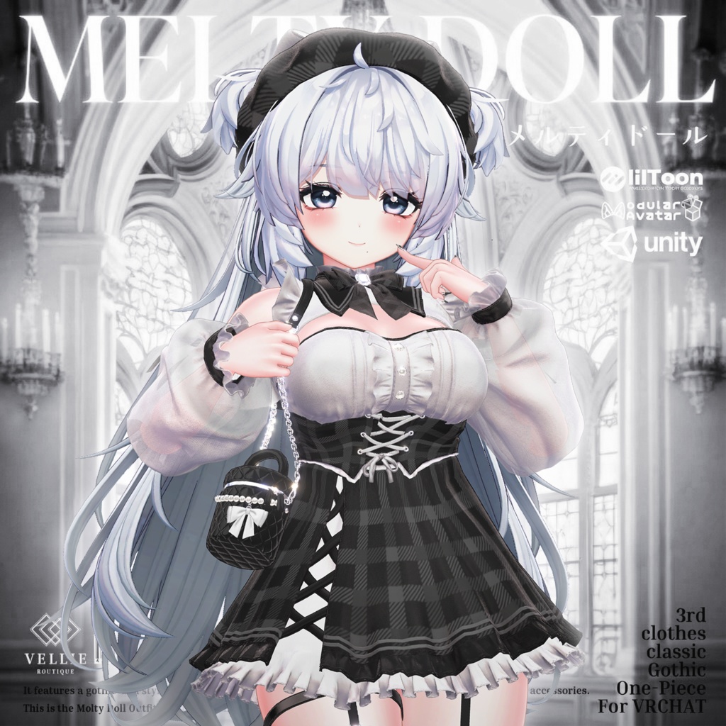 🔴SALE 🎀【VRC 衣装】Melty Doll - Gothic