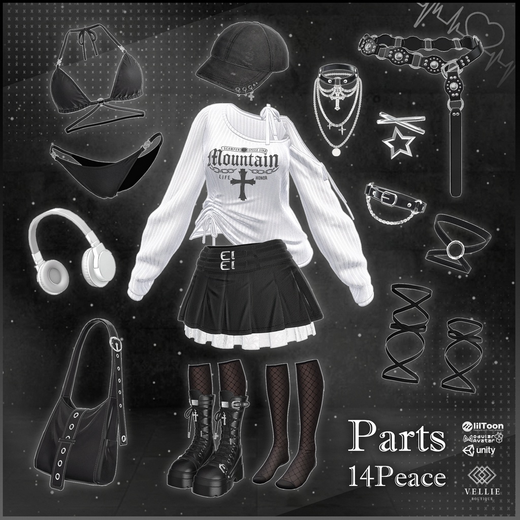 🎧【VRC 衣装】Stereo Punk - Crush