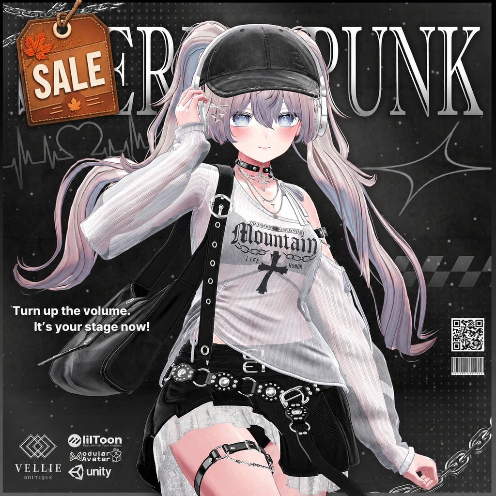 🍂SALE🍂🎧【VRC 衣装】Stereo Punk - Crush