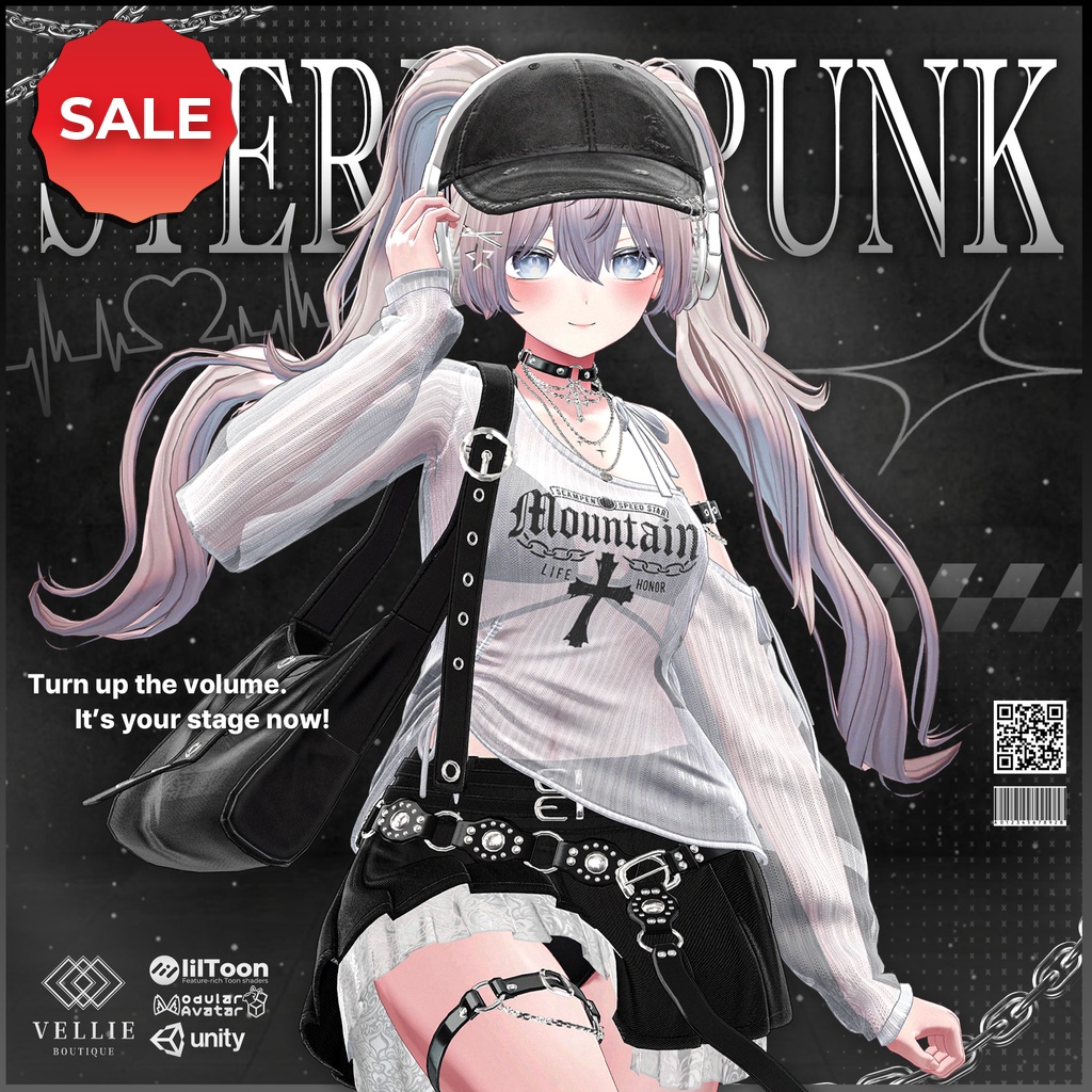 🌊SALE🌊🎧【VRC 衣装】Stereo Punk - Crush