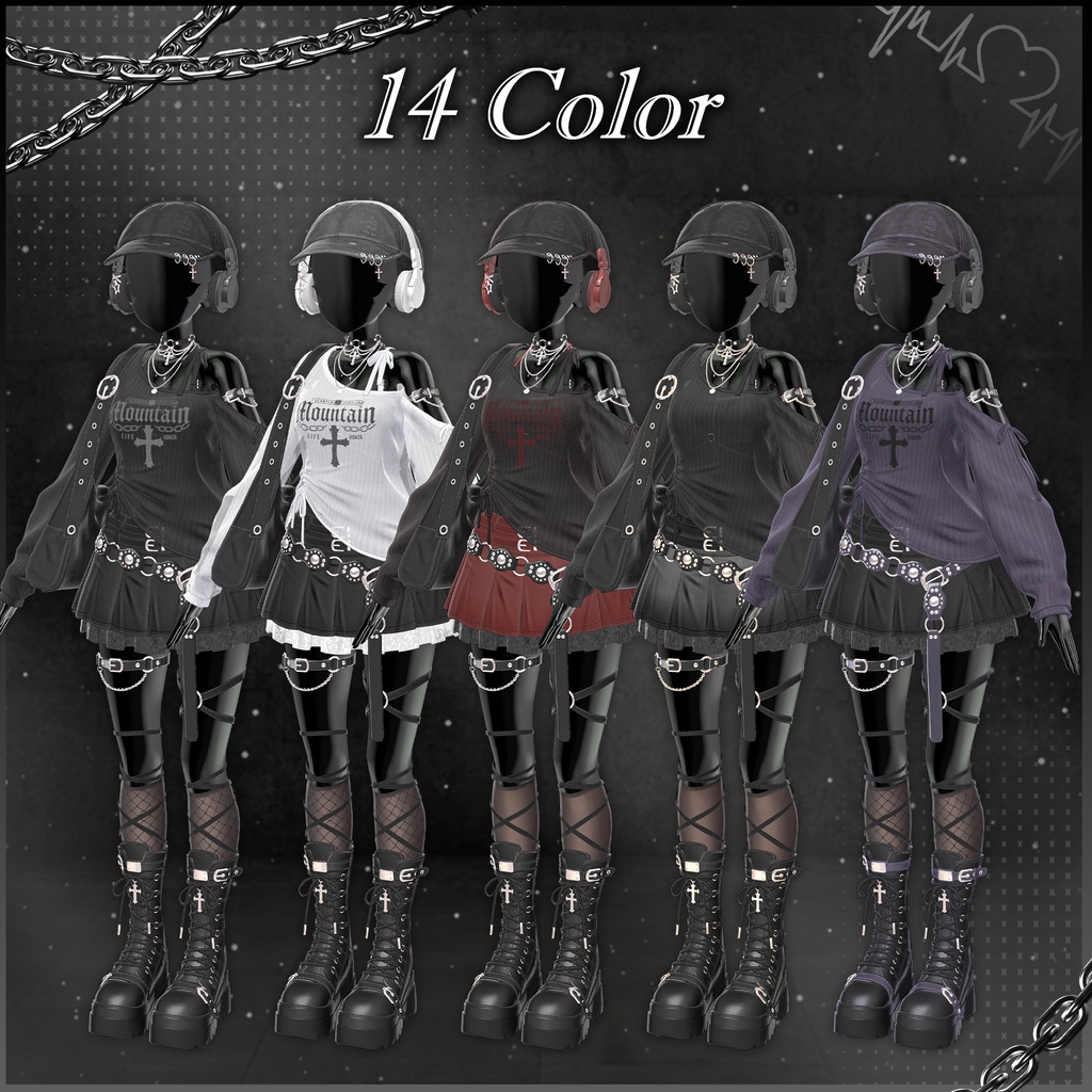 🎧【VRC 衣装】Stereo Punk - Crush