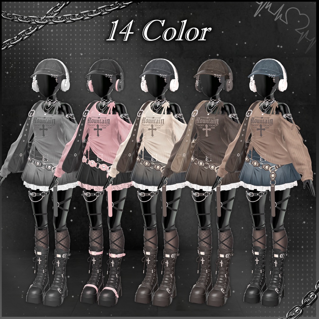 🎧【VRC 衣装】Stereo Punk - Crush