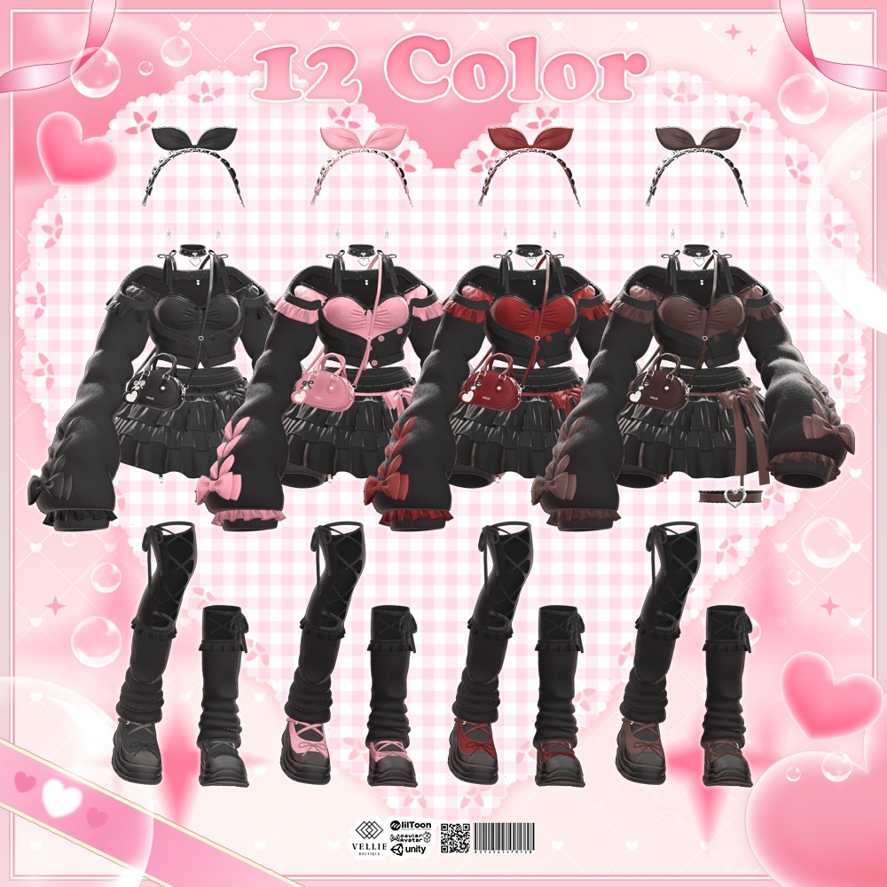 💋【VRC 衣装】Kissy Pop - Lovely - VELLIE - BOOTH
