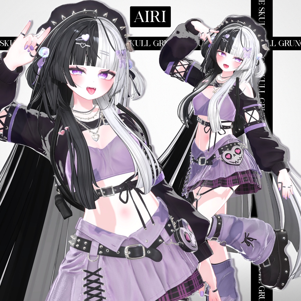 📢SALE💀【VRC 衣装】SKULL GRUNGE - Riot