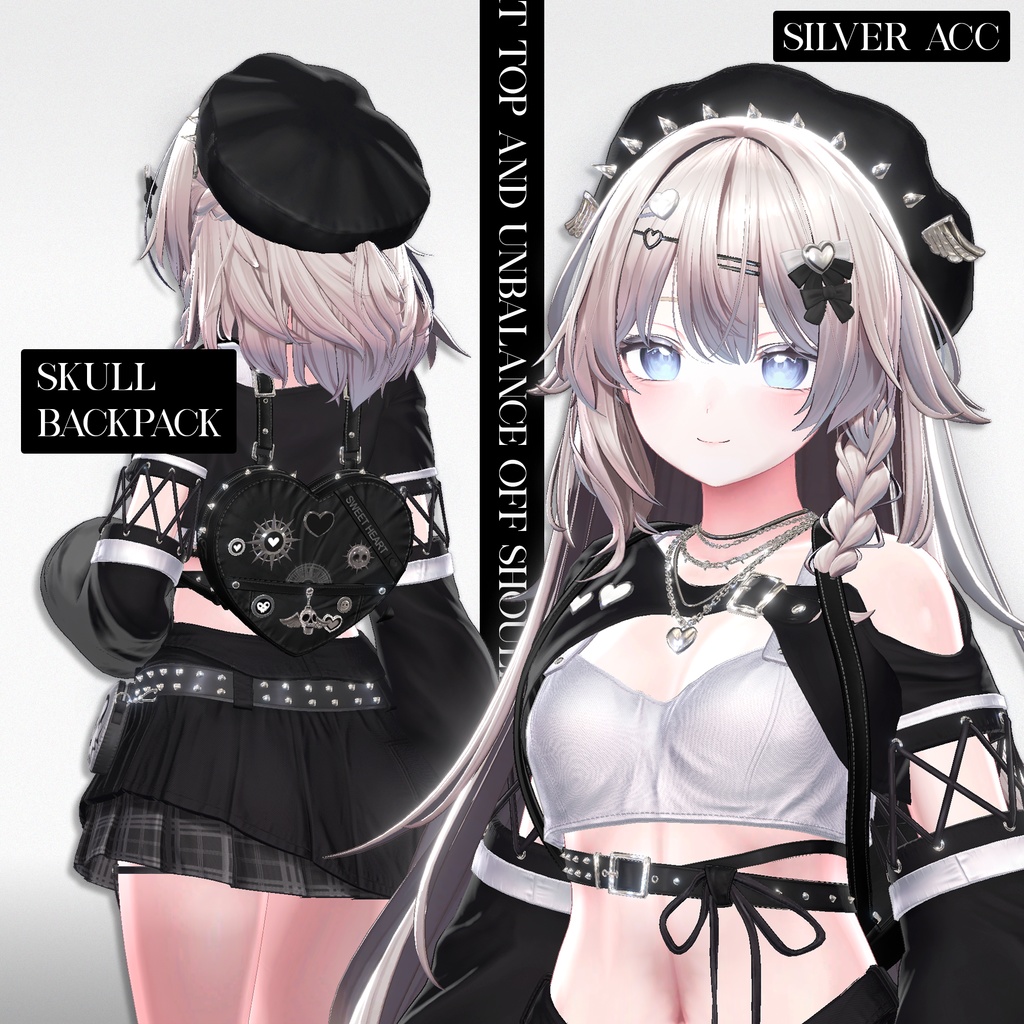 📢SALE💀【VRC 衣装】SKULL GRUNGE - Riot