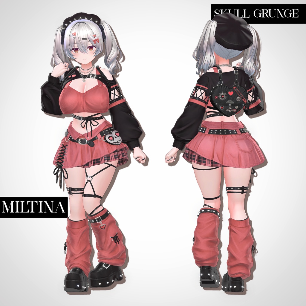 📢SALE💀【VRC 衣装】SKULL GRUNGE - Riot